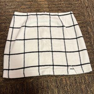 Large faux wool skirt